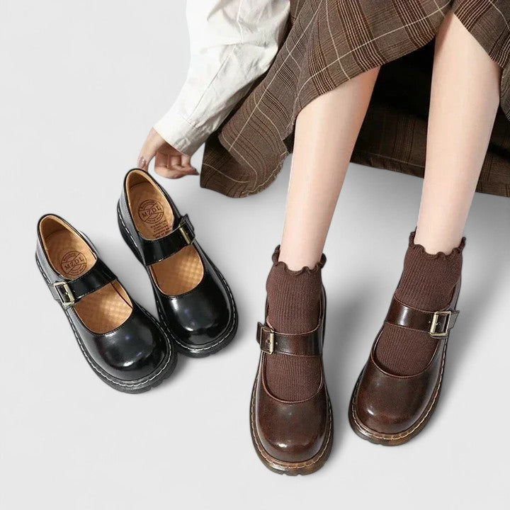 DELACROIX | Babies Plateforme Cuir Aveline