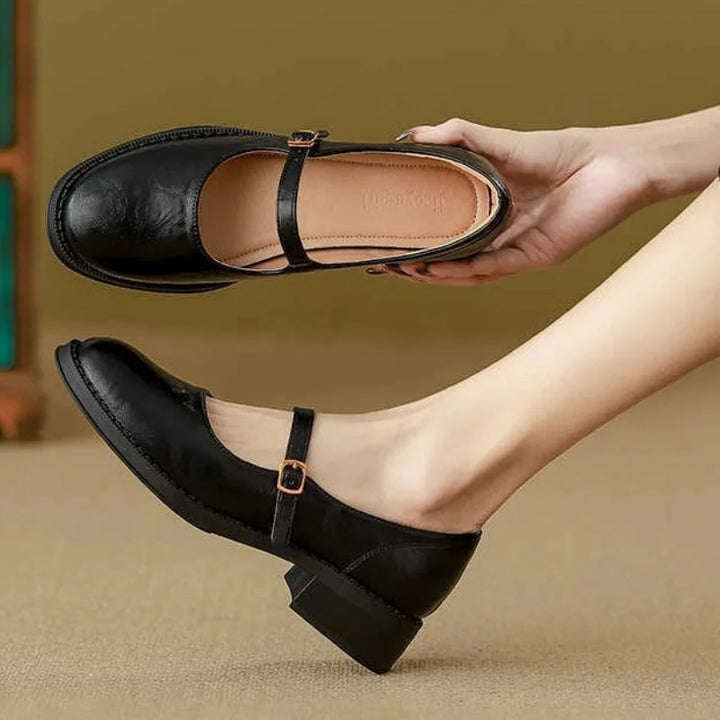 DELACROIX | Babies Cuir Talon Bas Danielle