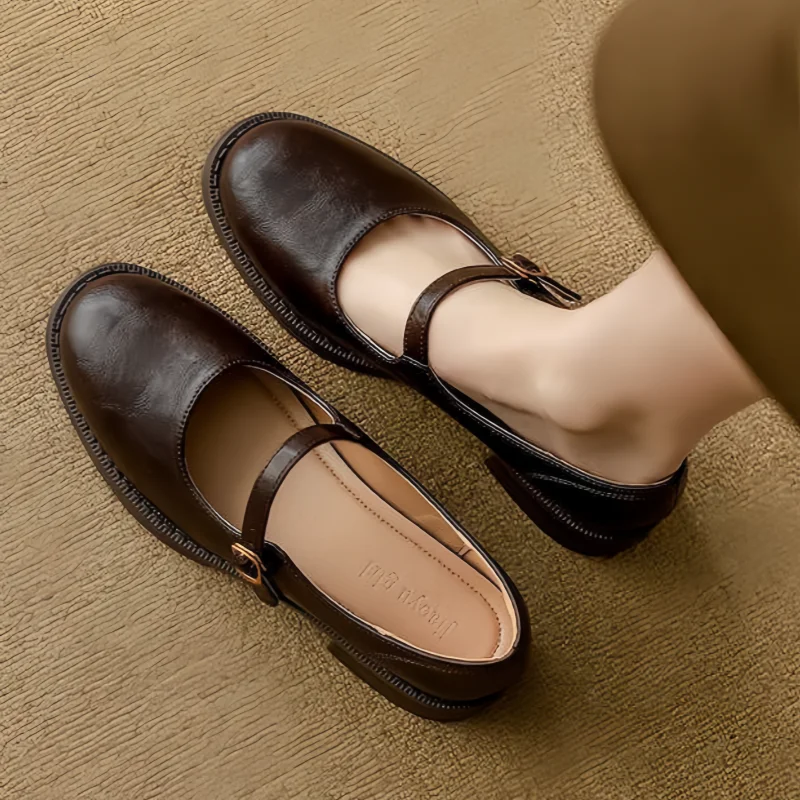 DELACROIX | Babies Cuir Talon Bas Danielle
