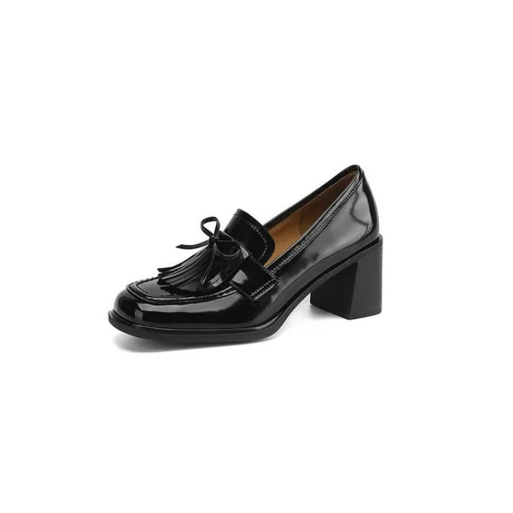 DELACROIX | Mocassins à Pampilles Talon Bloc Élina