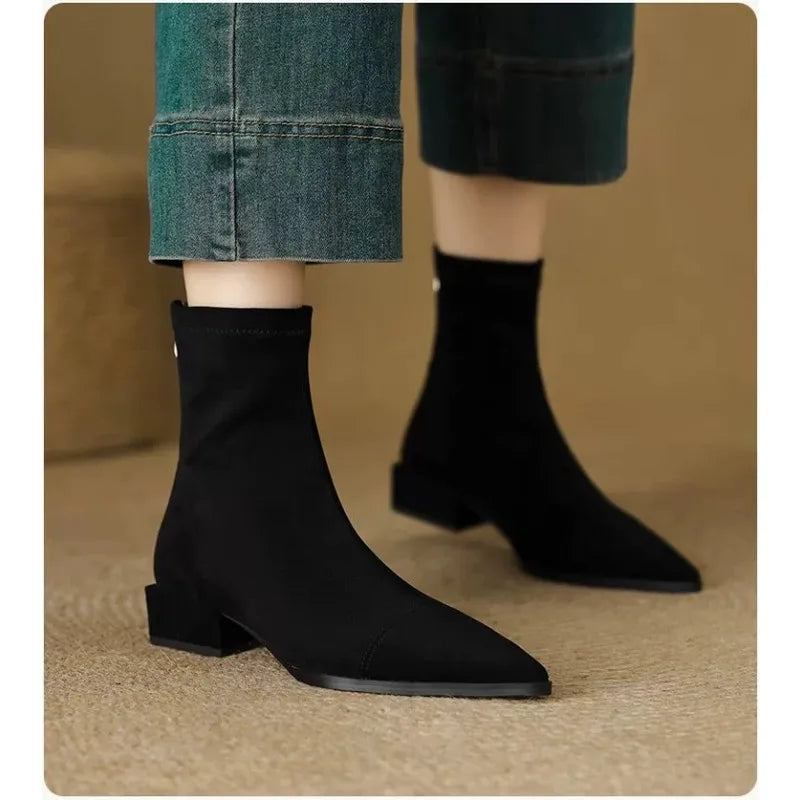 DELACROIX | Bottines Confort à Talon Bloc Anouk