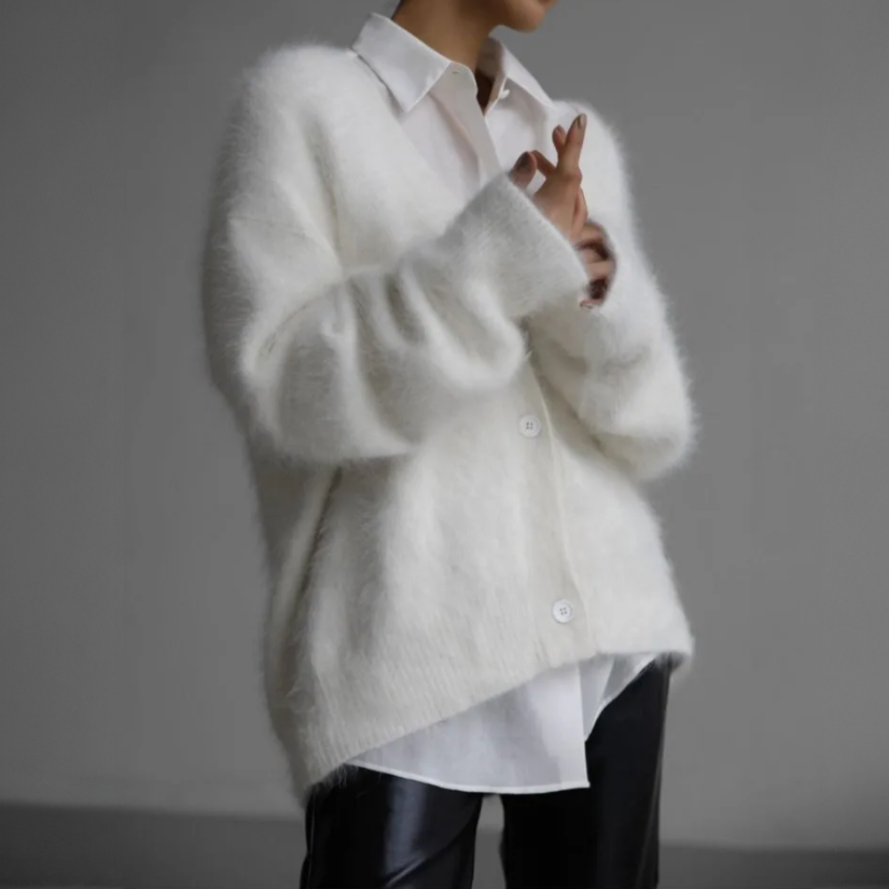DELACROIX | Cardigan Mohair Duveteux Élise