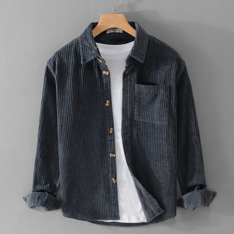 DELACROIX | CHEMISE EN VELOURS CÔTELÉ POUR HOMME