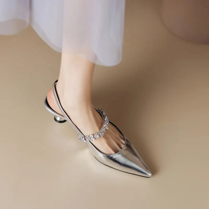 DELACROIX | Escarpins Slingback Cristal Pauline