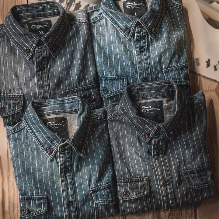 DELACROIX | CHEMISE À RAYURES MANCHES LONGUES POUR HOMME