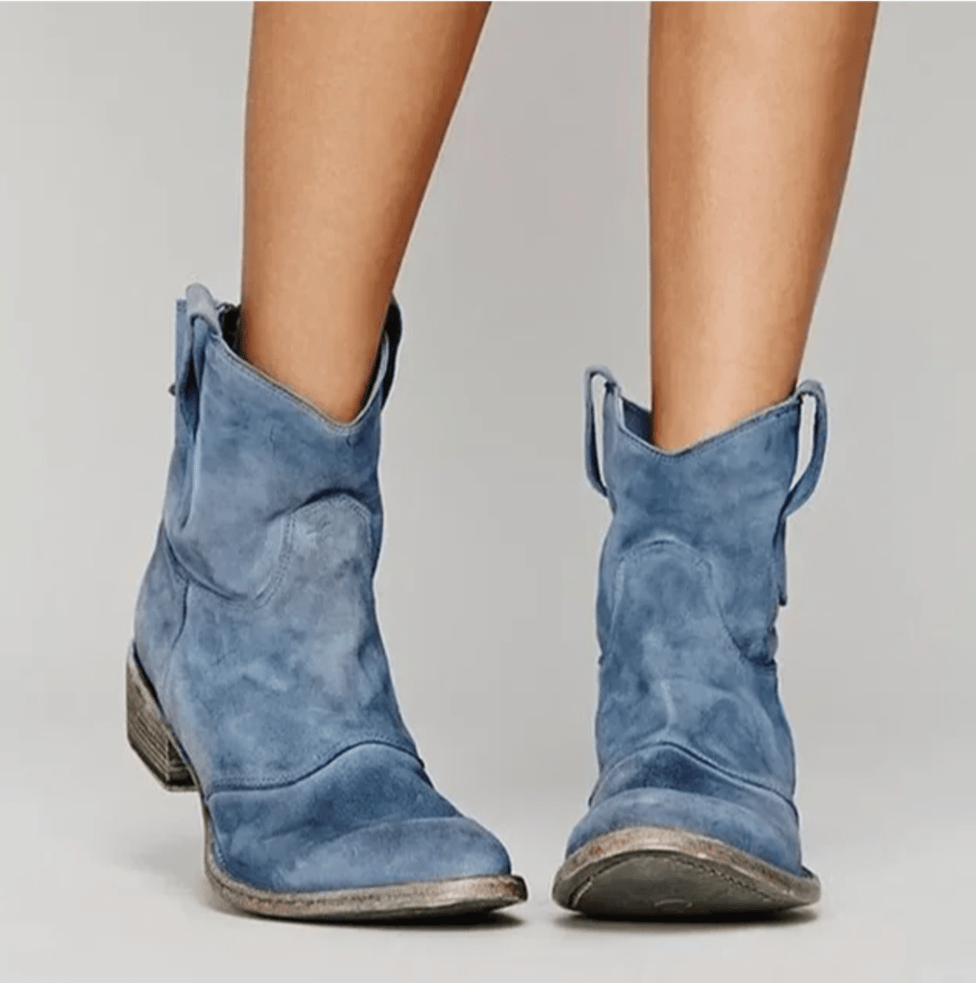DELACROIX | Bottines Western Suédine Élina