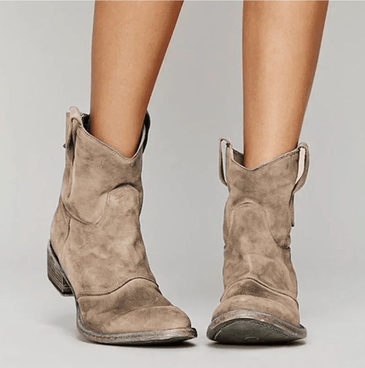 DELACROIX | Bottines Western Suédine Élina