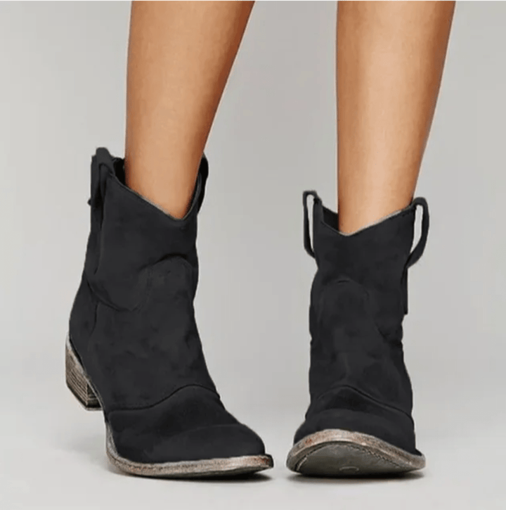DELACROIX | Bottines Western Suédine Élina