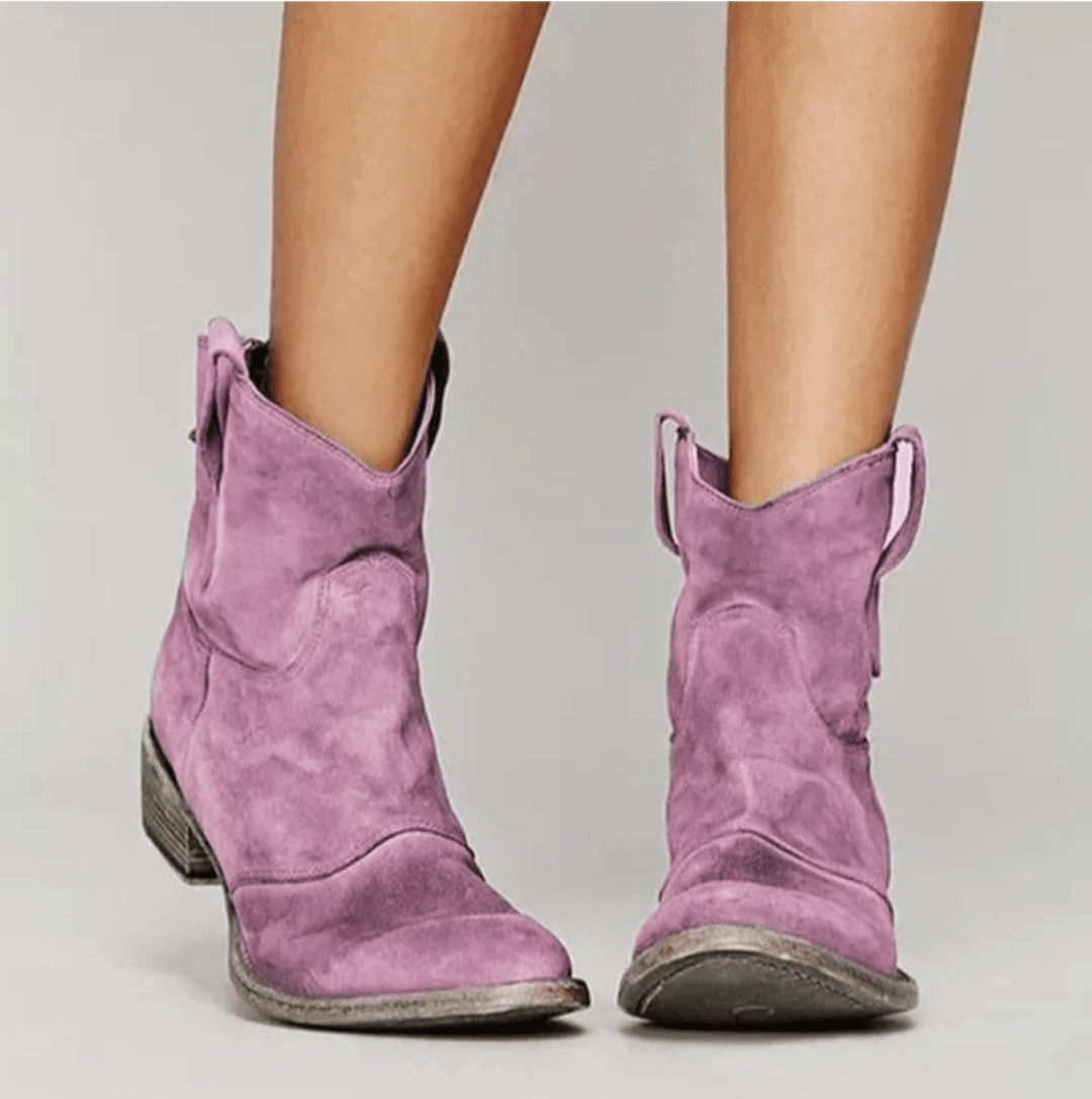 DELACROIX | Bottines Western Suédine Élina