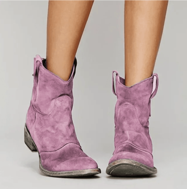 DELACROIX | Bottines Western Suédine Élina