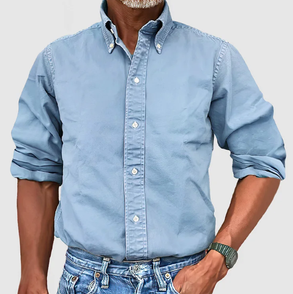 DELACROIX | CHEMISE À MANCHES LONGUES ANTI-PLIS POUR HOMME