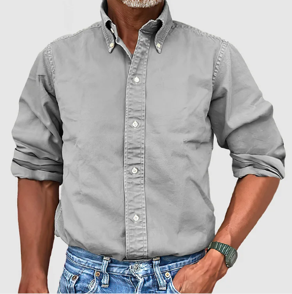 DELACROIX | CHEMISE À MANCHES LONGUES ANTI-PLIS POUR HOMME