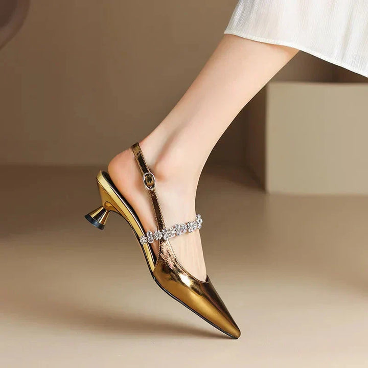 DELACROIX | Escarpins Slingback Cristal Pauline