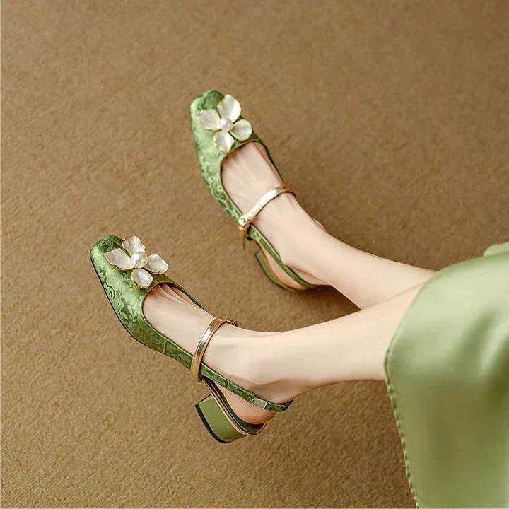 DELACROIX | Escarpins Slingback Fleuris Chloé