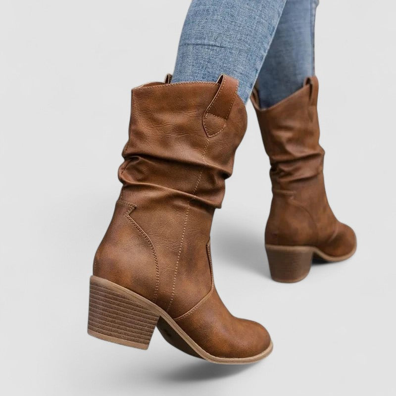 DELACROIX | Bottes en cuir orthopédique Vivian