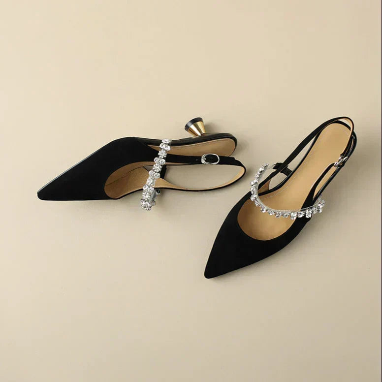 DELACROIX | Escarpins Slingback Cristal Pauline