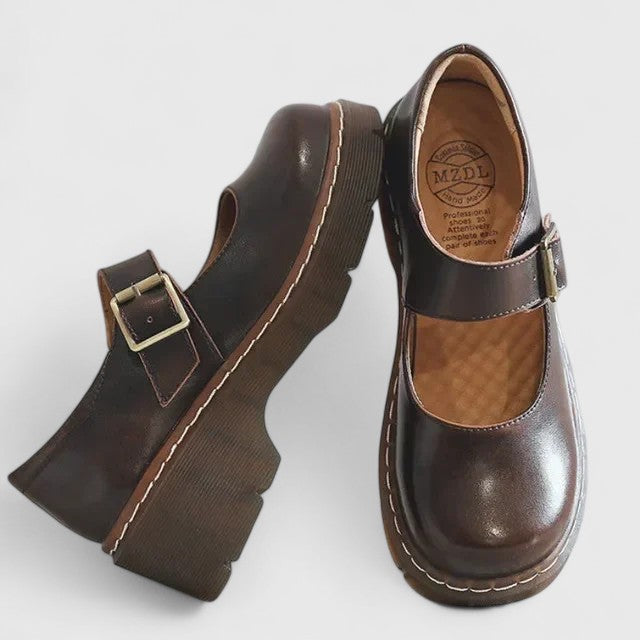 DELACROIX | Babies Plateforme Cuir Aveline