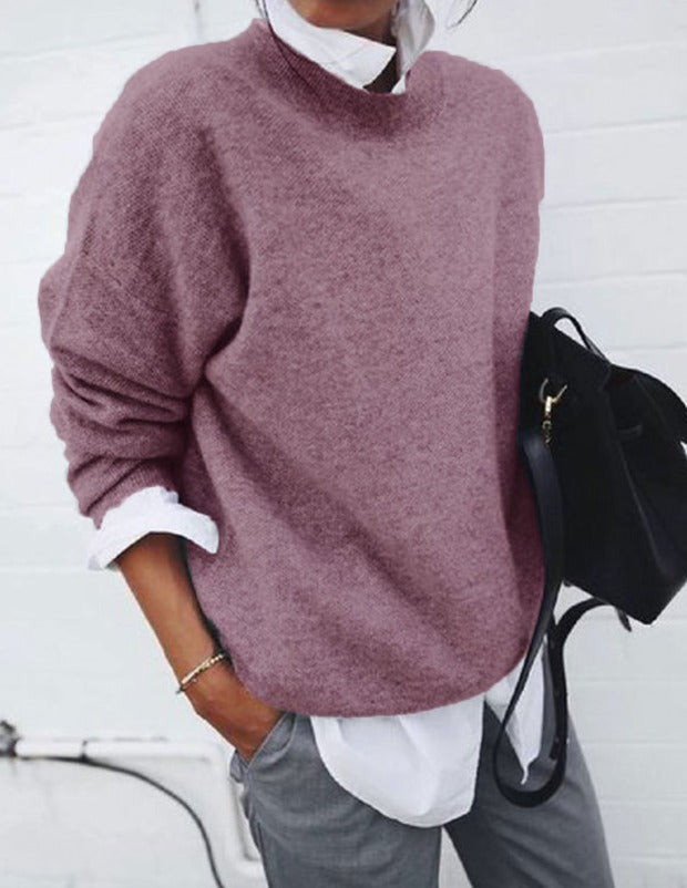 DELACROIX | Pull Col Montant Maille Fine Nicole