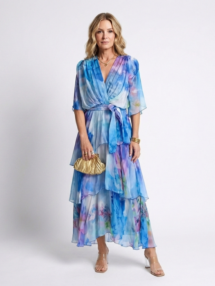 DELACROIX | Robe maxi à décolleté Calista