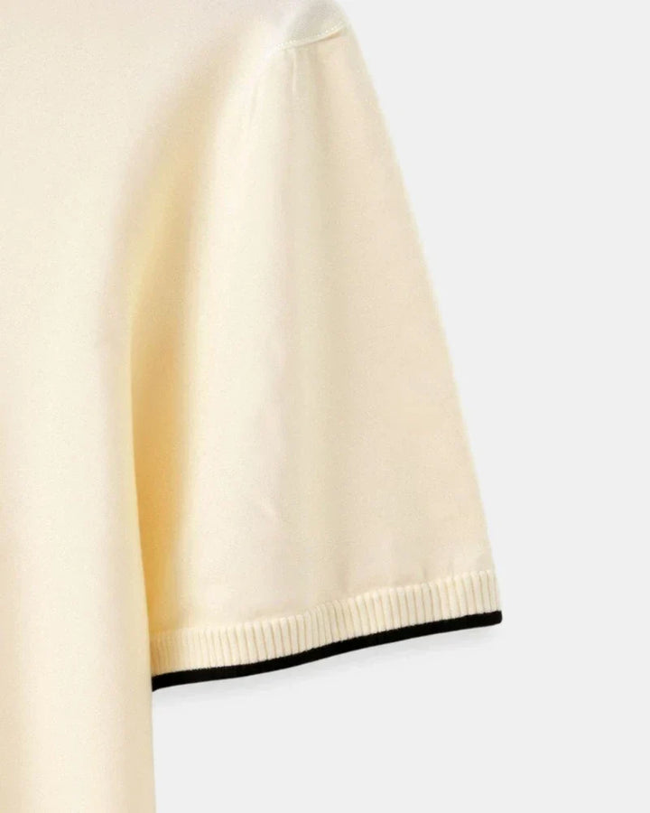 DELACROIX | POLO SUR MESURE EN PIQUÉ AVEC DÉTAILS CONTRASTANTS