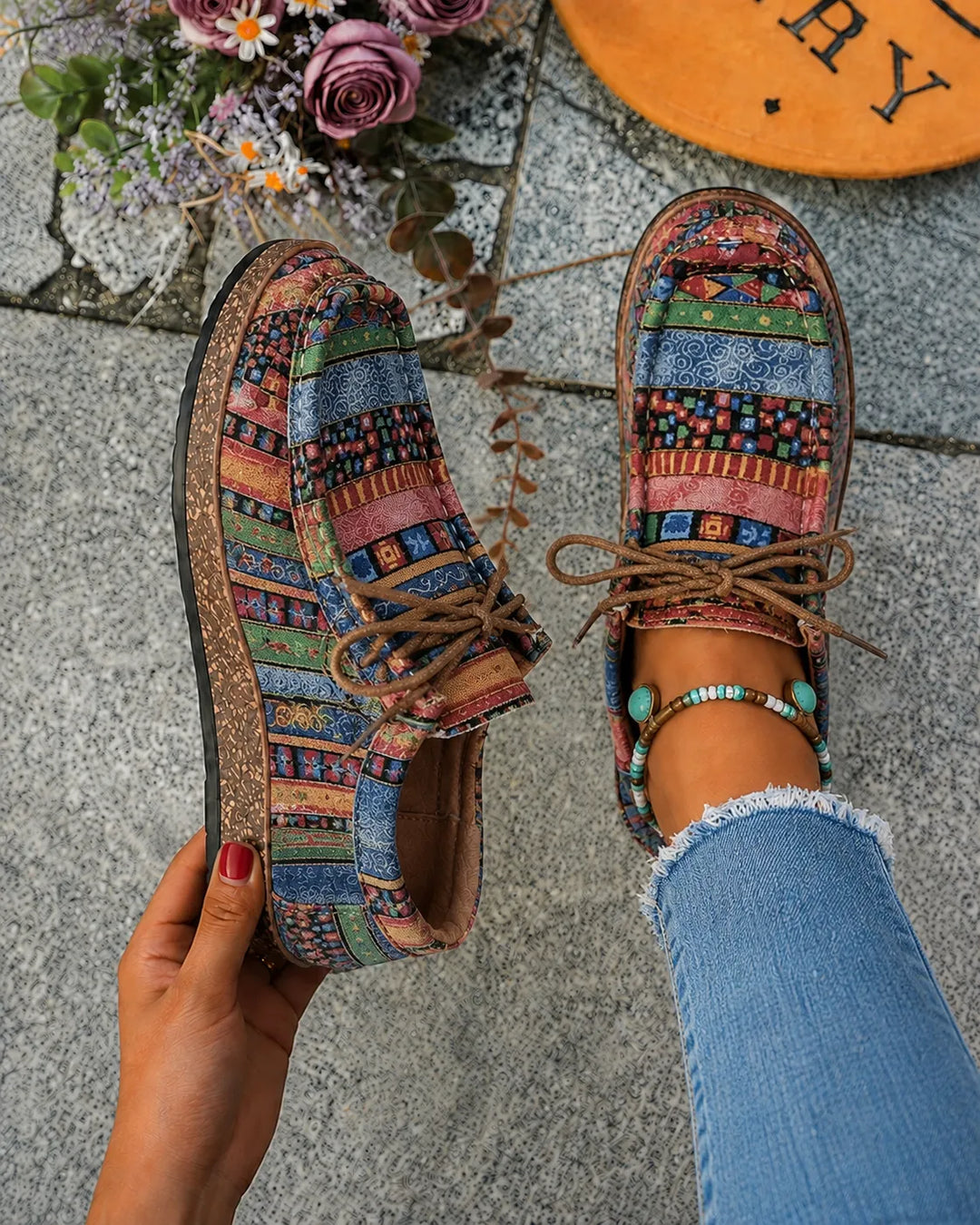 DELACROIX | Mocassins Bohèmes Rembourrés Sylvie