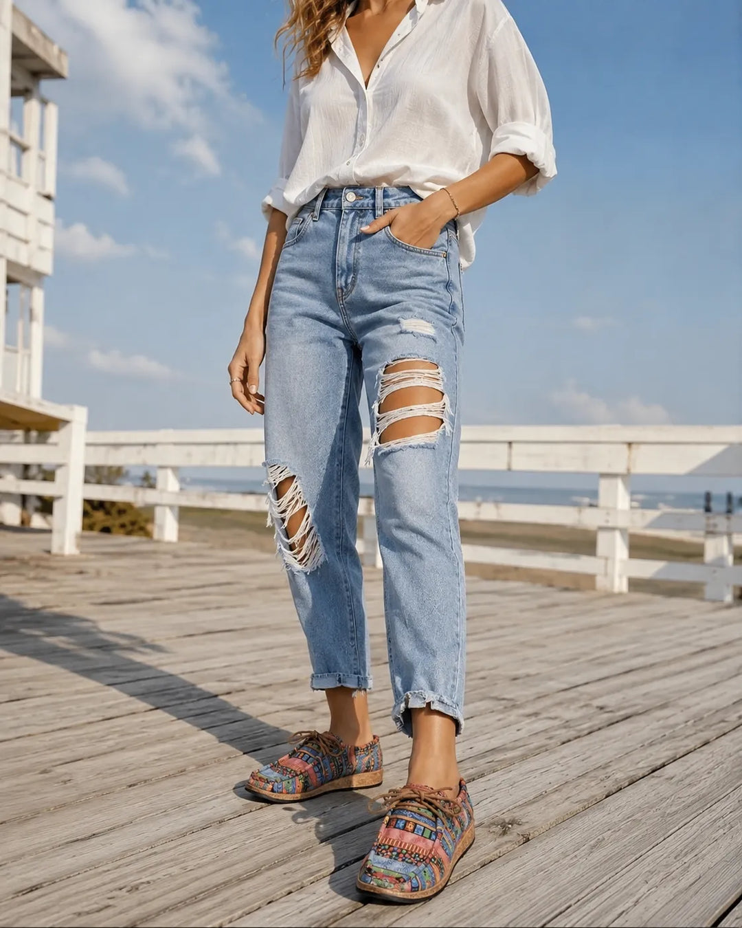 DELACROIX | Mocassins Bohèmes Rembourrés Sylvie