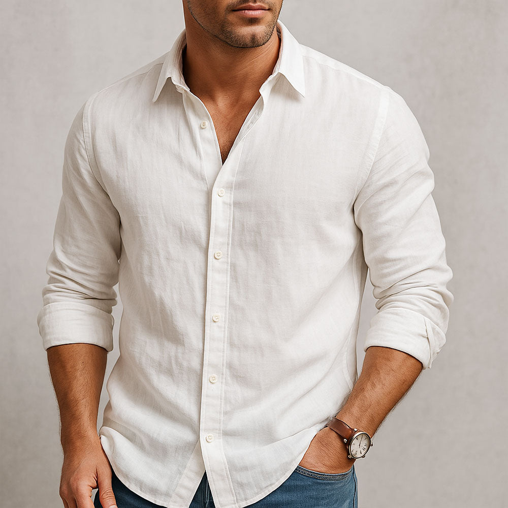DELACROIX | CHEMISE ESSENTIELLE EN LIN POUR HOMME