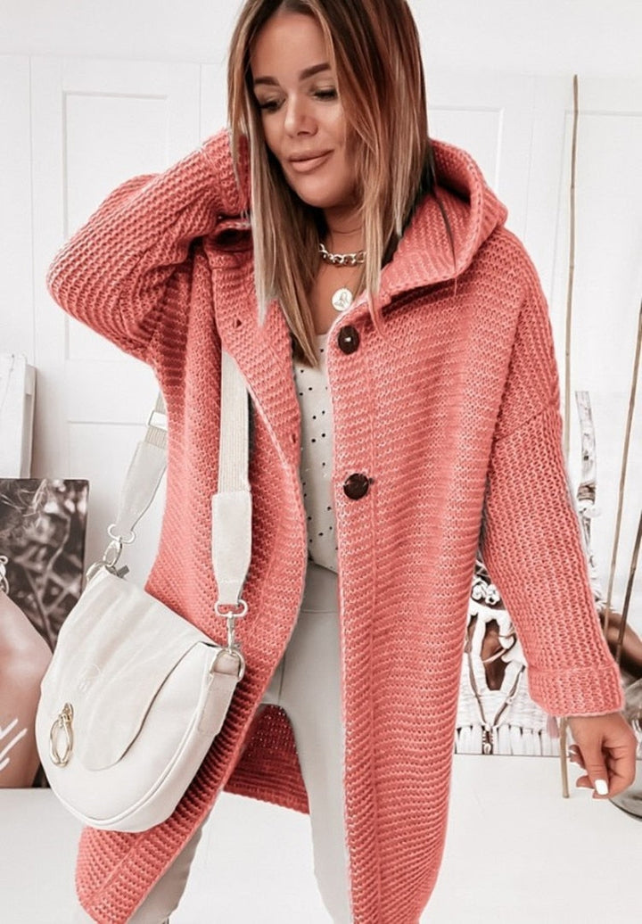 DELACROIX | Cardigan Long à Capuche Sophie