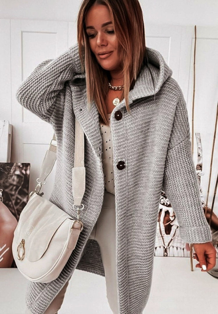 DELACROIX | Cardigan Long à Capuche Sophie