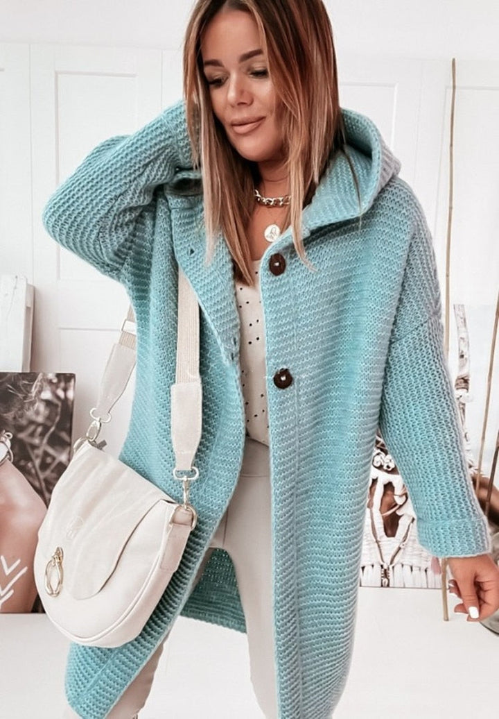 DELACROIX | Cardigan Long à Capuche Sophie