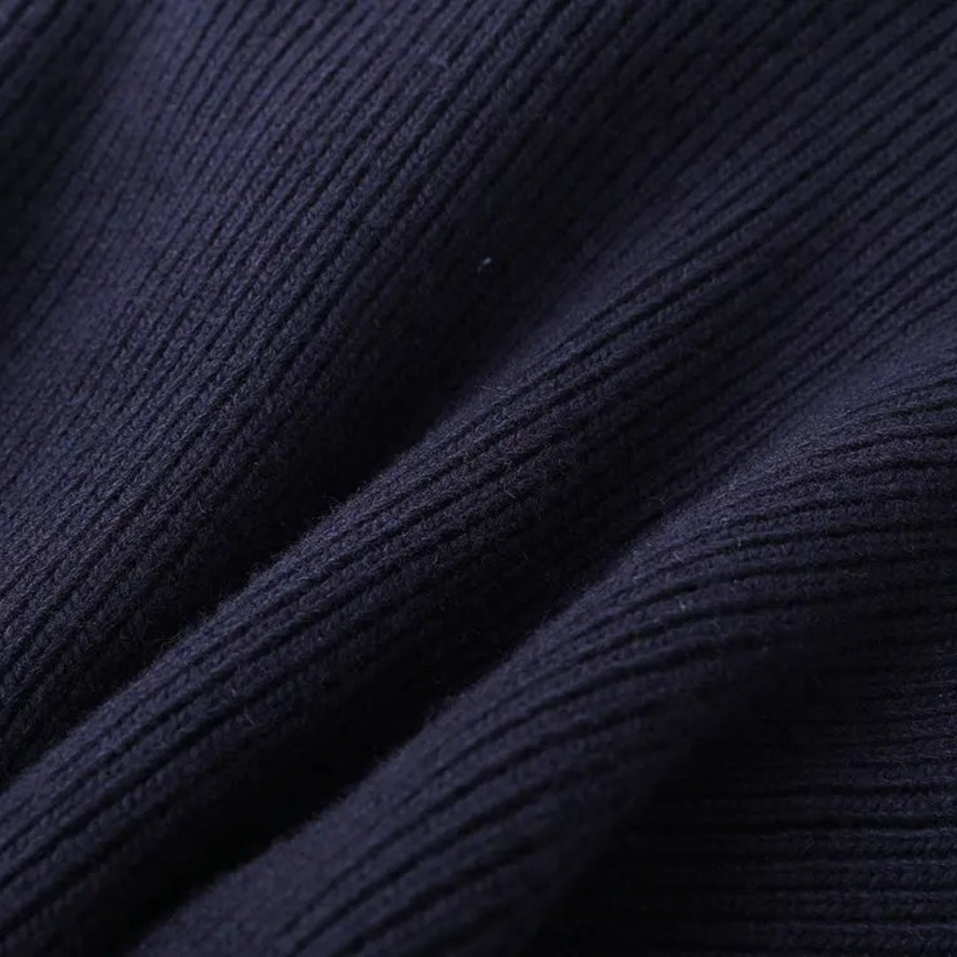 DELACROIX | Cardigan Marine Col Denim Chloé