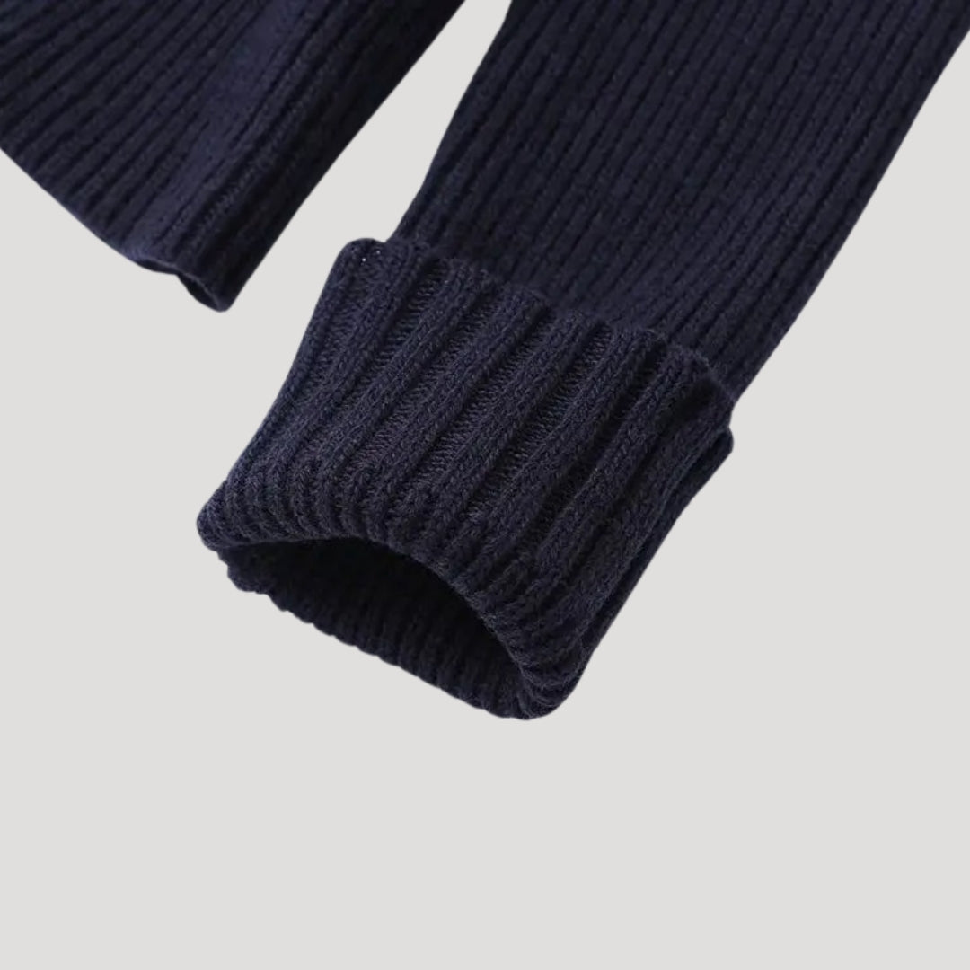 DELACROIX | Cardigan Marine Col Denim Chloé