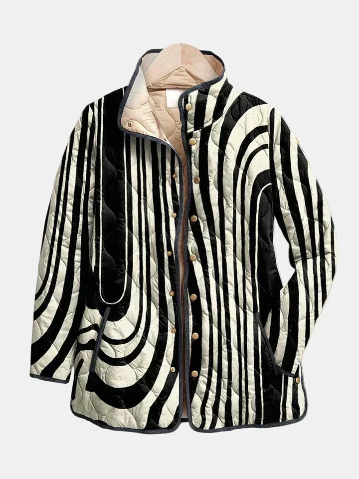 DELACROIX Veste Matelassée Noir et Blanc