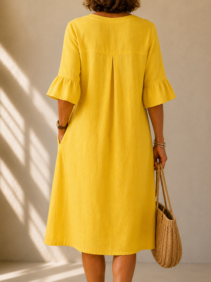DELACROIX | Robe Boutonnée Ample Aveline