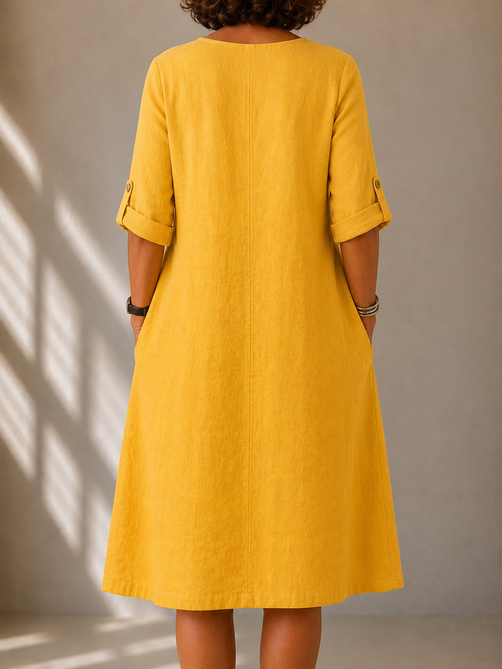 DELACROIX | Robe Fluide Manches Longues Monique