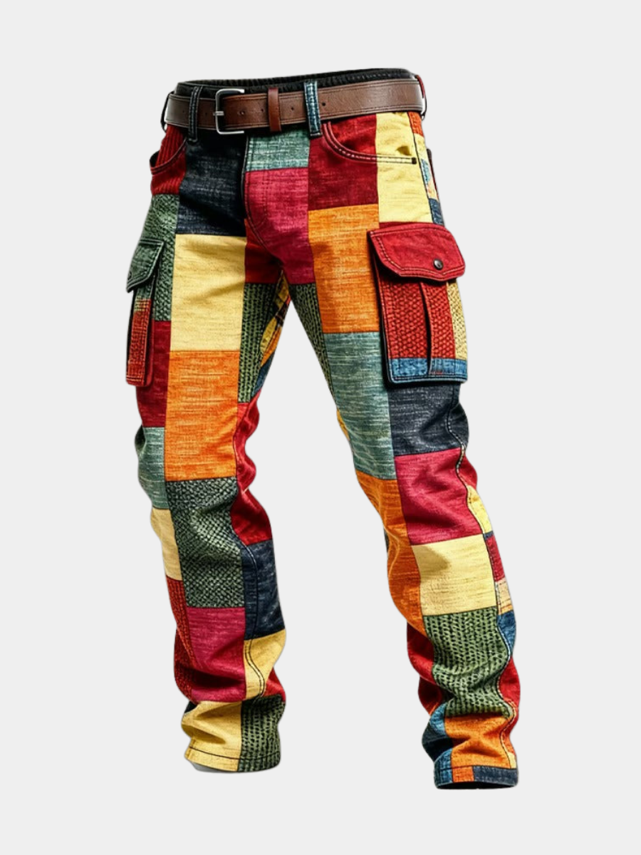 DELACROIX | PANTALON PATCHWORK DE CARGO