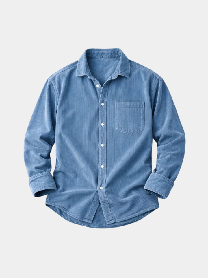 DELACROIX | CHEMISE CLASSIQUE EN VELOURS CÔTELÉ POUR HOMMES