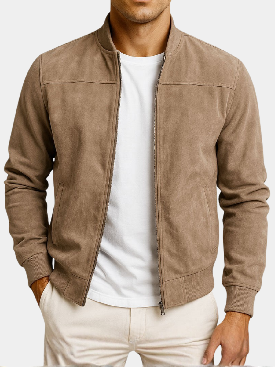 DELACROIX | Veste Bomber Effet Daim Antoine