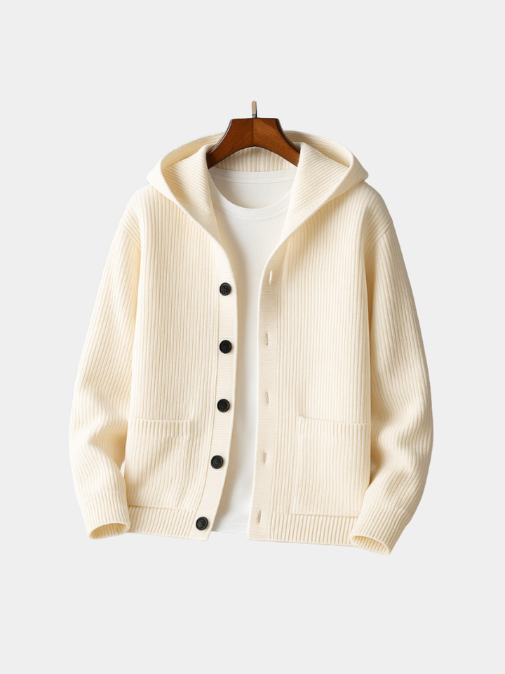 DELACROIX | CARDIGAN À CAPUCHE POUR HOMME
