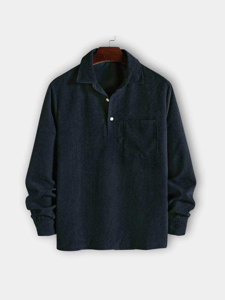 DELACROIX | CHEMISE MANCHES LONGUES DEMI-BOUTONS POUR HOMME