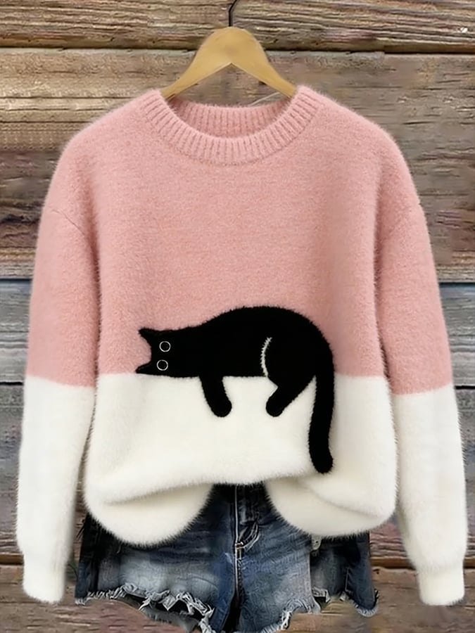 DELACROIX | Pull Douillet Chat Endormi Charlotte