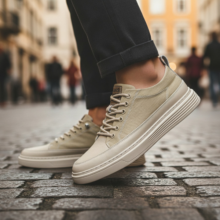 DELACROIX | BASKETS EN CUIR POUR HOMME