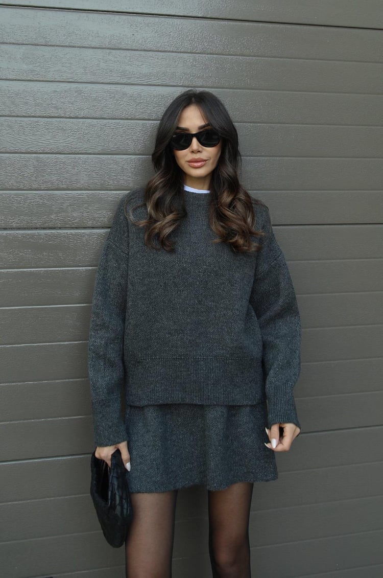 DELACROIX | ENSEMBLE MAILLE PULL ET JUPE