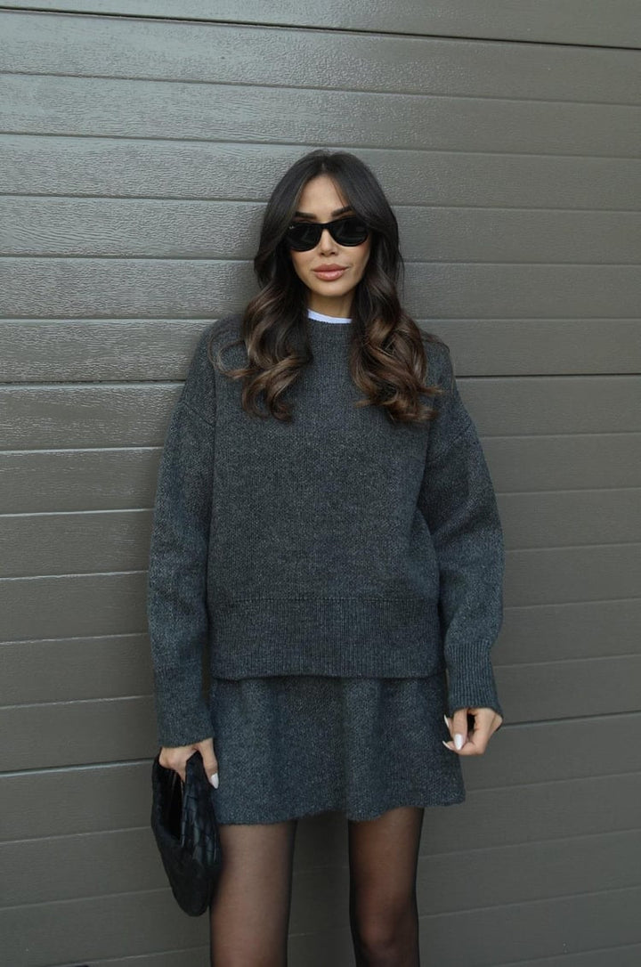DELACROIX | ENSEMBLE MAILLE PULL ET JUPE