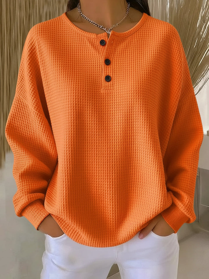 DELACROIX | Sweat Gaufré Henley Catherine
