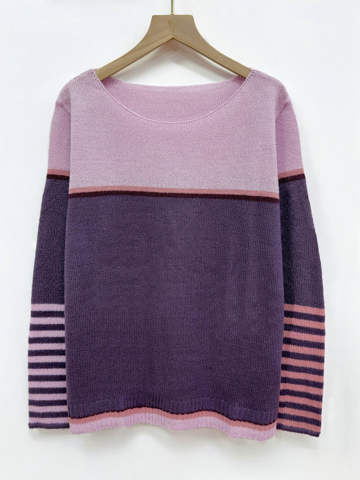 DELACROIX | Pull Col Bateau Rayé Aveline