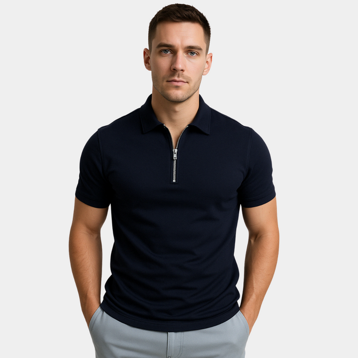 DELACROIX | POLO MODERNE AVEC ZIP MI-HAUT
