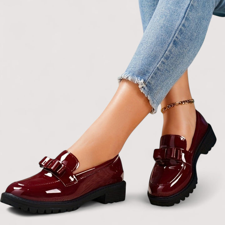 DELACROIX | Mocassins Vernis à Nœud Mathilde