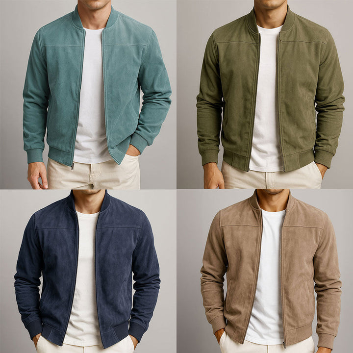 DELACROIX | Veste Bomber Effet Daim Antoine