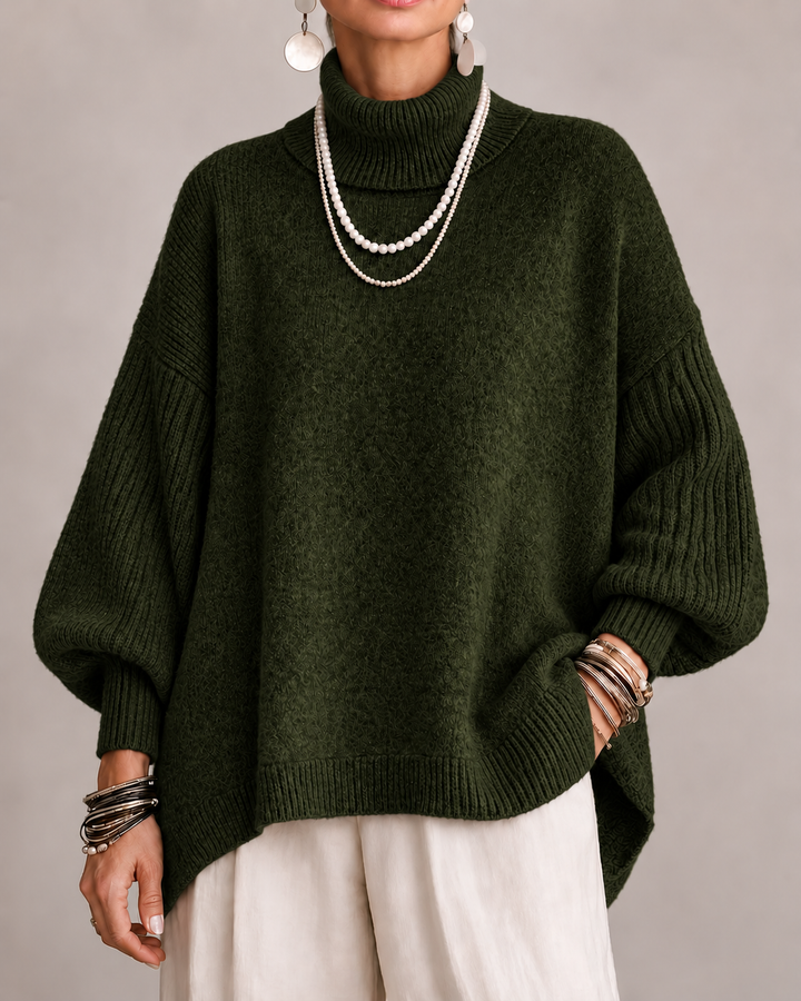 DELACROIX | Pull Col Roulé Oversize Pauline